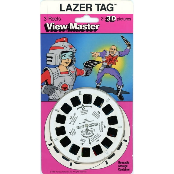 LAZER TAG - Classic ViewMaster - 3 Reel set on Card