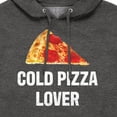 thumbnail image 3 of Instant Message - Cold Pizza Lover - Men's Pullover Hooded Fleece Sweatshirt, 3 of 6