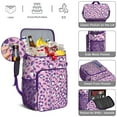 thumbnail image 5 of Travel Cooler Bag - Pink and Purple Of Leopard Print Camping Beer Cooler Backpack with Bottle Opener- Waterproof Insulated Picnic Backpacks - Cooler Bag for Beach, 5 of 6