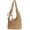 A-straw Brown, variant on Straw Beach Bag for Women - Handmade Raffia Woven Tote Handbag, Summer Mesh Beach Purse for Vacation Holiday