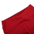 thumbnail image 5 of Women's High Waisted Workout Yoga Shorts Athletic Leggings Yoga Shorts Running Tights, Red, 5 of 8