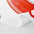 thumbnail image 5 of Castle Fairy Lucky 8 Ball Print Quilt Full,Leopard Pattern Full Bedspread Sets,Red Brown Black, 5 of 7
