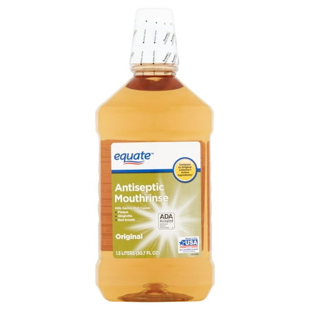 Antiseptic Mouthwash - (2 pack) Equate Original Antiseptic Mouthrinse, 50.7 Fl Oz