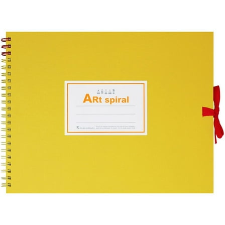 Maruman S312-04 F2 Art Spiral Sketchbook, Thick Drawing Paper, Yellow, 24 Sheets