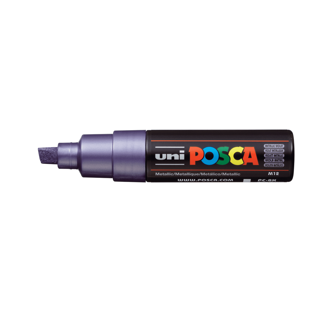 POSCA Acrylic Paint Marker, Broad Chisel, Metal Violet