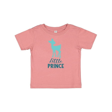 

Inktastic Little Prince Baby Deer Fawn - Blue Gift Baby Boy T-Shirt