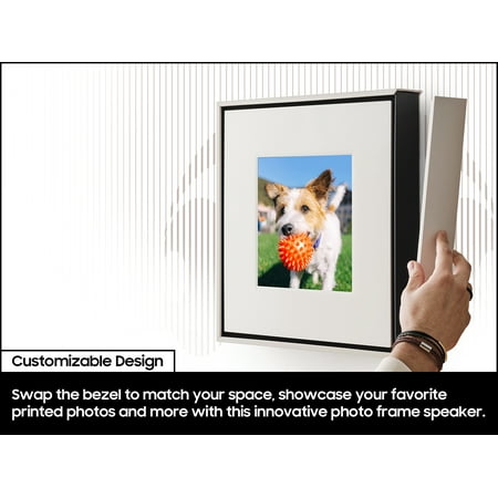 Samsung - HW-LS60D Music Frame Smart Speaker/Picture Frame, Dolby Atmos - Black
