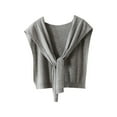 thumbnail image 1 of Minnieouse Mantón de senderismo de invierno para mujer, pañuelo de estilo informal para banquete de boda, capa transpirable, Poncho para Accesorios de disfraces gris claro, 1 of 6