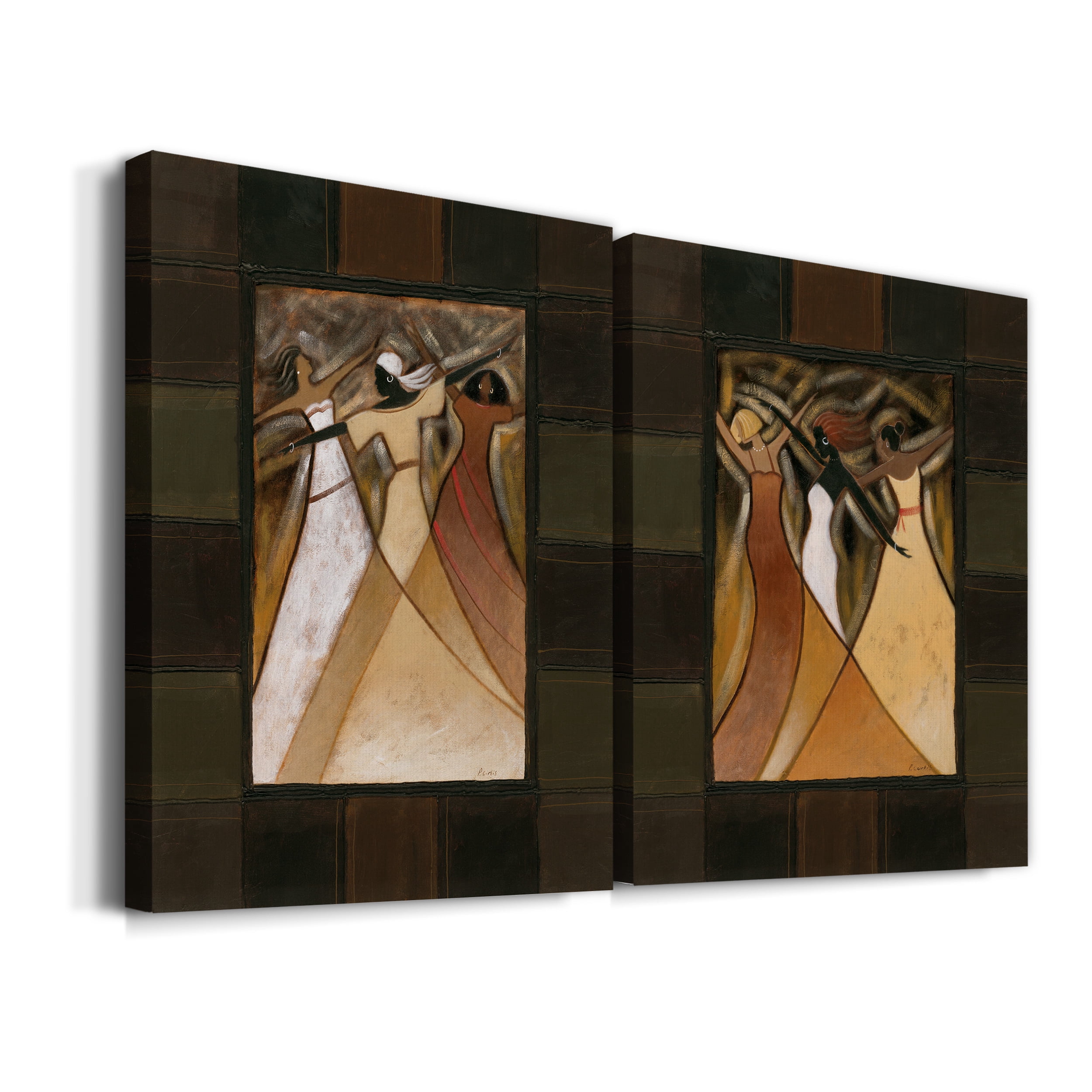 Divine Grace I Premium Gallery Wrapped Canvas - Ready to Hang - Set of 2 - 8 x 12 Each