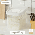 thumbnail image 1 of Rice Storage Box Rice Dispenser Rice Container Grain Storage Jar Cereal Dispenser Pet Food Container Kitchen Organizer,S, 1 of 9