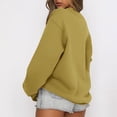 thumbnail image 3 of Chandails à Capuchon de Mode pour Femmes 2023 Manches Longues Décontractées Col Rond Imprimé Chandails en Molleton Hauts Blouse 50 % de Rabais Liquidation Costumes Halloween/noël, 3 of 6