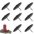 thumbnail image 2 of Wreath Candle Holder, 8 Cm Candle Holder, Metal Candle Holder, Christmas Candle Plate With 8pcs Bla, 2 of 5