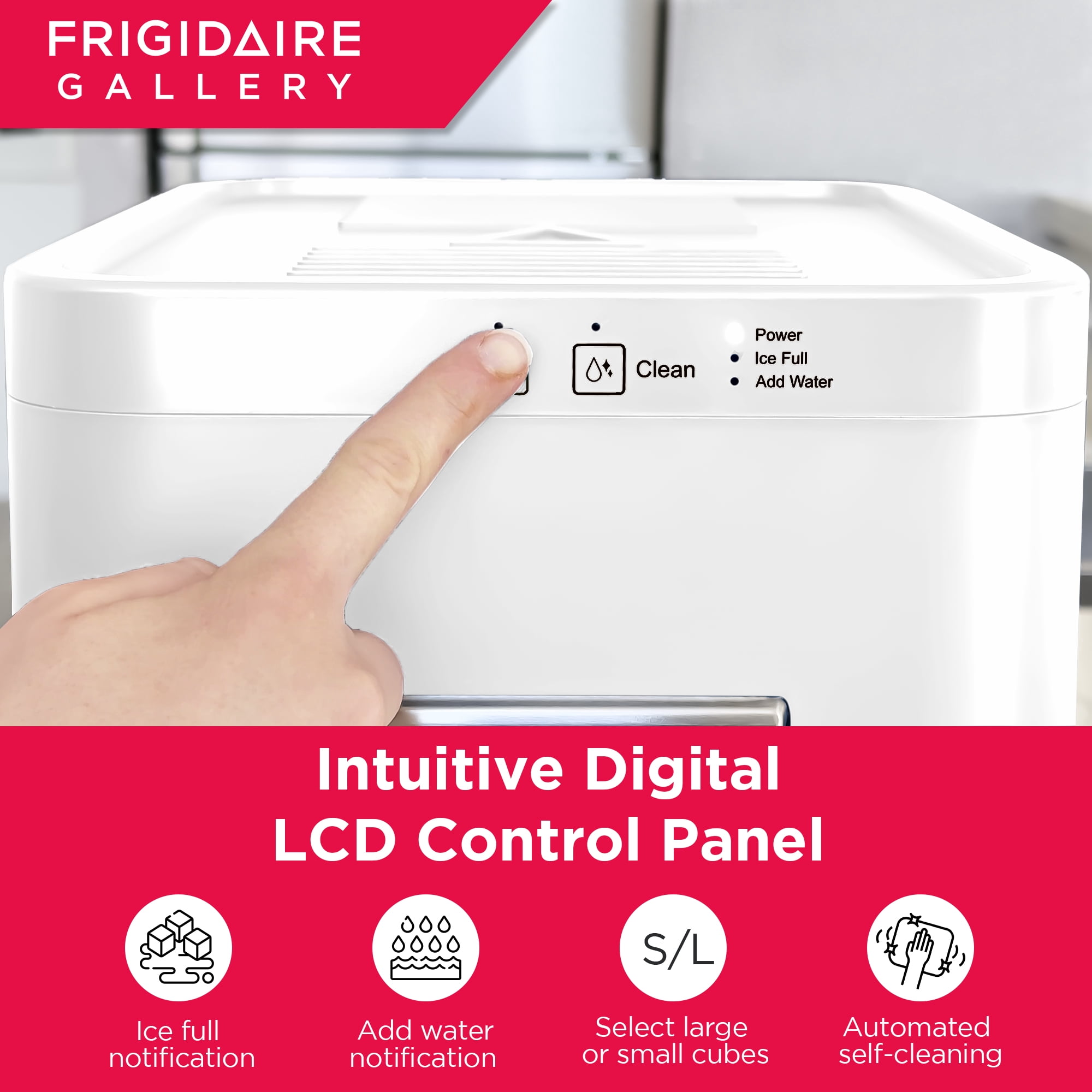 Frigidaire Gallery 82 Sphere Capacity Ice Maker, White
