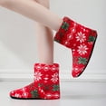 thumbnail image 6 of Christmas Slippers House Shoes for Women Fluffy Soft Cozy Bedroom Cartoon Plush Cute Slippers for Indoor Outdoor Use, 6 of 8