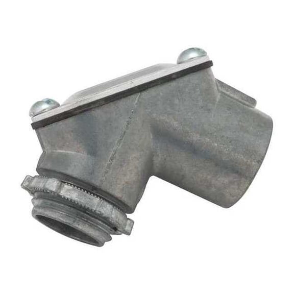 Raco Pulling Elbow,1" Hub Size,Zinc,Flat Back 2664RAC