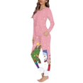 thumbnail image 3 of Conjunto de pijama de dos piezas para mujer, ropa de dormir cómoda, informal, de manga larga, para otoño e invierno, con envío directo, 3 of 4