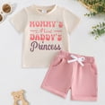 thumbnail image 2 of NOLDARES Baby Girl Clothes Toddler Girl Summer Outfits Shirts Tops Shorts Set Little Girl Clothes(Red,6-12 Months), 2 of 8