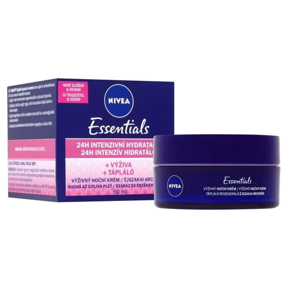 Nivea Rich Face Regenerating Night Cream for Dry to Sensitive Skin 50 ml / 1.6 fl oz