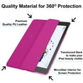 thumbnail image 6 of DuraSafe Cases for OLD Model iPad 4 / iPad 3 / iPad 2 - 9.7 inch [ A1458 A1459 A1460 A1403 A1416 A1430 A1395 A1396 A1397 ] Tri Fold Smart Cover with Translucent Back, Auto Sleep/Wake - Pink, 6 of 8