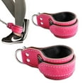 thumbnail image 1 of Single Piece Rose Red Adjustable Ox Hide Ankle Strap for Glute & Leg Workouts – Versatile Fitness Accessory for Cable Machines, Protective & Durable Foot Binding Gear with Secure Fit for Various Shoe, 1 of 6