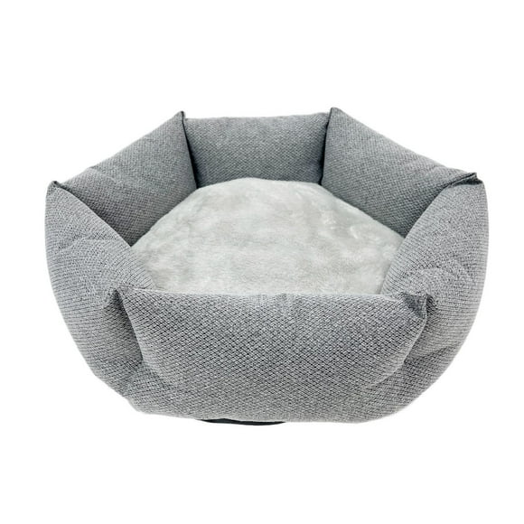 Pet Spaces Cuddler Dog Bed - Cat Bed, 19.5 inches, grey