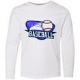 thumbnail image 3 of Inktastic Baseball Stars Long Sleeve Youth T-Shirt, 3 of 5