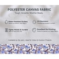 thumbnail image 5 of Soimoi Upholstery Fabric for Sofa, Chairs & Outdoor Dcor, Water-Resistant Home Dcor Fabric By 10 Yard, 56" Wide, Leaves Print, Blue, 5 of 7