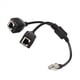 thumbnail image 4 of 4X Cable Divisor Ethernet RJ45, 1 Macho A 2 Hembra Cable Conector Ethernet Adecuado para Lan Cat5, Cat6 Adaptador de Enchufe Ethernet, 4 of 5