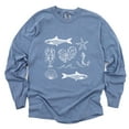 thumbnail image 3 of Fisherman Collage - Women's Garment Dyed Long Sleeve Graphic T-Shirt, 3 of 12
