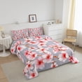 thumbnail image 2 of 3D Cherry Blossoms Bedding Set Queen for Women Pink Sakura Flower Comforter Set, Chic Floral Duvet Insert Pink and Grey Quilt Sets, Spring Botanical Plants Bedding Comforters & Sets, 2 of 6