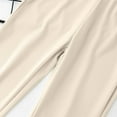 thumbnail image 6 of NAISIBABY Girls Flare Pants 7 T, Elastic Waist Ankle Length Stretchy Causal Leggings Pants Beige(3-13T), 6 of 7