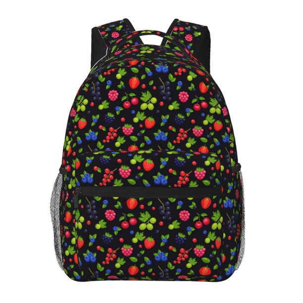 Fotbe Berries Mochila Casual con Estampado para Escuela, Viajes y Actividades al Aire Libre - Duradera, Ligera y Cómoda