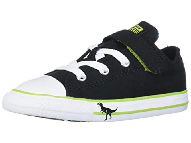black dinosaur converse
