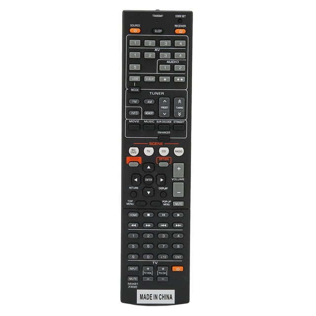 Mando a distancia de repuesto para receptor AV RAV491, mando a distancia para YHT399U HTR5063 RXV467 RXV367 RXV371