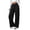 Black, variant on Women's Casual Pants, Business Casual Trousers with Elastic Waist and Pockets, Relaxed Fit, Office Business Casual Wear | VerBelle,Army Green L