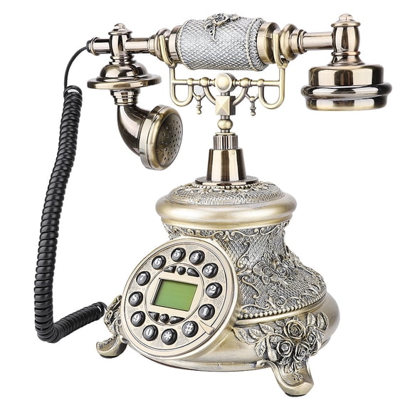 Teléfono Fijo MS-5700D Teléfono de Escritorio de Estilo Retro de la UE NikouMX