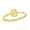 C, variant on Alphabet Letter A, B, C, D, E, G, H, J, K, L M, N, P, R, S, T Stackable Initial Hammered Band Ring 14K Gold Plated Sterling Silver Jewelry for Women or Teens (Height 6mm x 5mm Width)