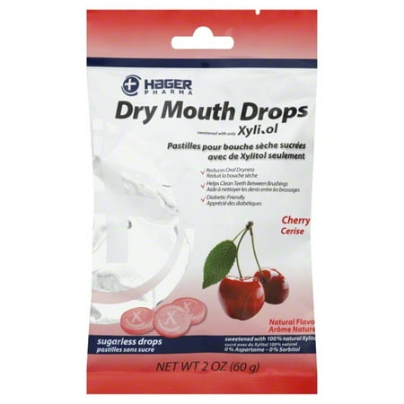 Hager Pharma Dry Mouth Drops with Xylitol, Cherry 2