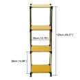 thumbnail image 7 of Display Shelves Korean Yellow 4-Tier Heavy Duty Stainless steel Storage Shelving Unit, 100lbs/shelf (49"H x 14.9"W x 13.7"D) for Indoor/Outdoor Organization , Modular Rack, Extremely Durabl,Shelving, 7 of 7
