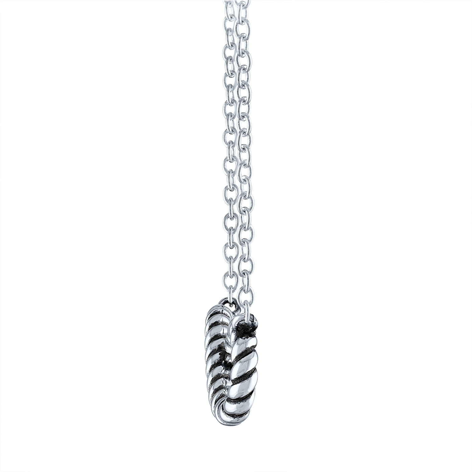 Ladies Brilliance Fine Jewelry Sterling Silver Rope Infinity Necklace, 18"