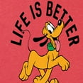 thumbnail image 3 of Mickey & Friends - Pluto Life Is Better With Dogs - Women's Short Sleeve Graphic T-Shirt, 3 of 5