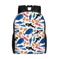 thumbnail image 1 of Balery Cute Sea Animals Mochila - Mochila Estilosa y Duradera para Laptop de 15 Pulgadas con Tela Oxford Impermeable, 1 of 8