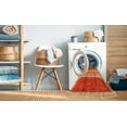 thumbnail image 2 of Ahgly Company Machine Washable Indoor Rectangle Contemporary Neon Red Area Rugs, 7' x 10', 2 of 7
