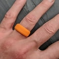 thumbnail image 6 of Orange Step Edge Breathable Comfort Fit Silicone Ring 9mm Bandwidth, 6 of 7