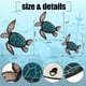 thumbnail image 3 of Fiudx Ofertas relámpago del día Decoración de pared para sala de estar con animales submarinos, colgante de pared para baño con tortuga marina, decoración de pared de madera para verano, 3 of 4