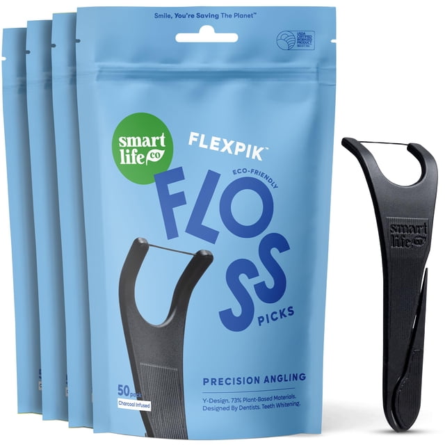 Palillos de hilo dental ecológicos SmartLifeco, 200 unidades