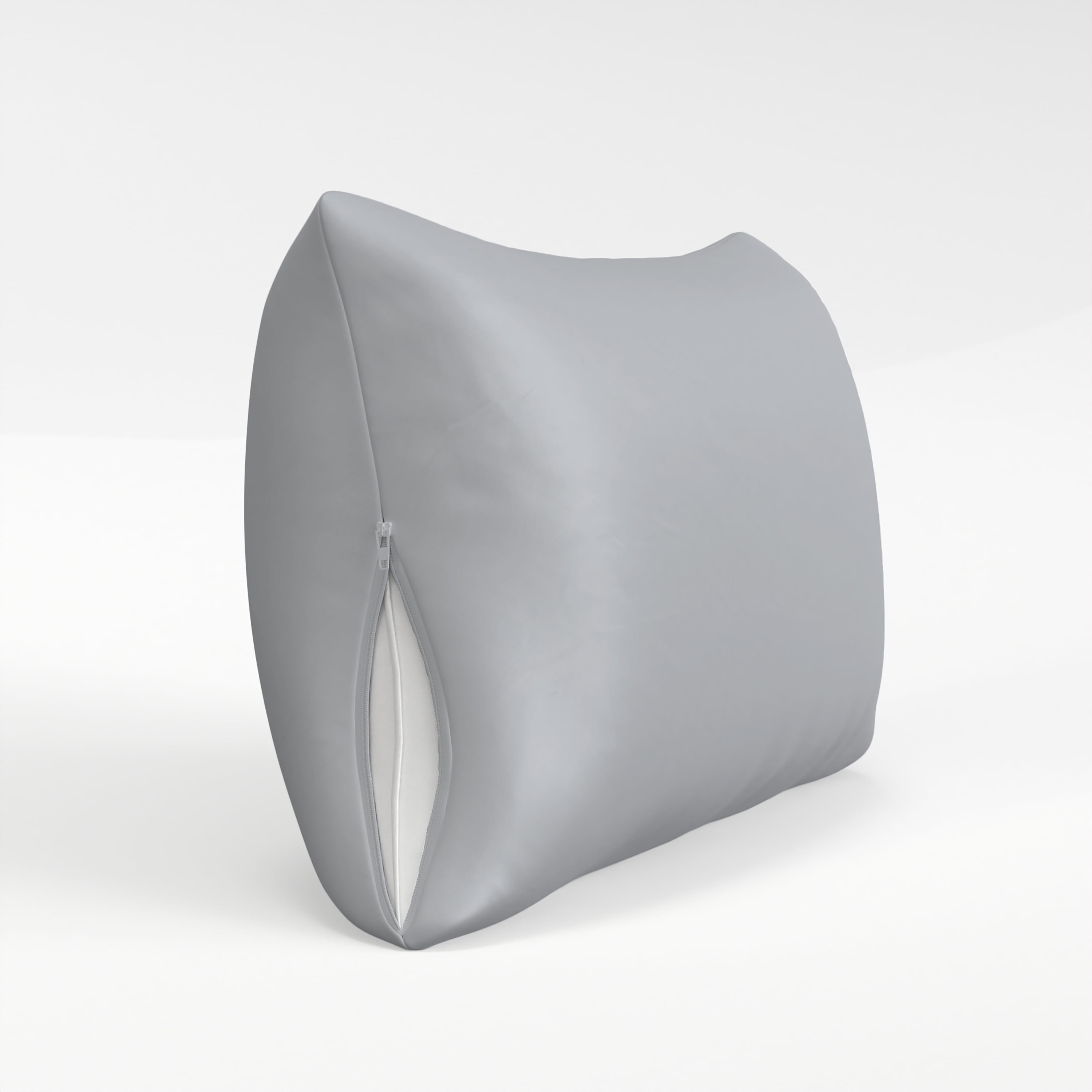 Mainstays Satin Zippered Pillow Protector, King - Zip Closure