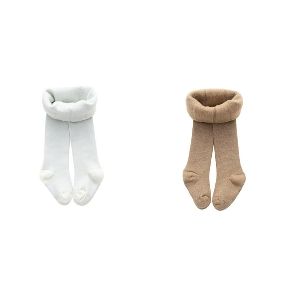 (2-Pack) Rinsvye Toddler Kids Baby Girls Leggings Outfit Girls Fleece Lined Warm Full Baby Girl Clothes 6 Months Summer Leggings Pantihose Stretchy Basic Full Length Pants Pantyhose Girls 4T for Win