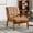 Coffee, variant on MOONMISS Mid Century Modern Arm Chair with Rubber Wood Frame, Accent Chair with Velvet Upholstery for Living Room Bedroom Reading Room, Easy Assembly,Beige