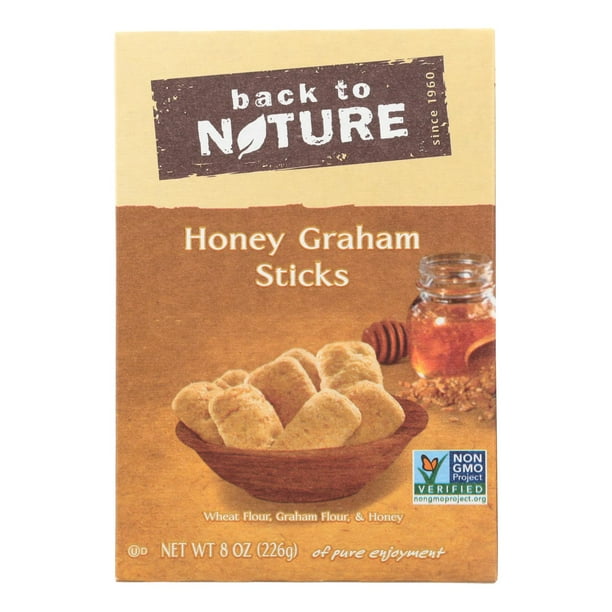 Back To Nature Honey Graham Sticks Graham Flour And Honey Case Of 6 8 Oz Walmart Com Walmart Com